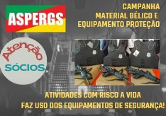 MATERIAL BÉLICO E EQUIPAMENTO PROTEÇÃO - Aspergs - NOTICIAS
