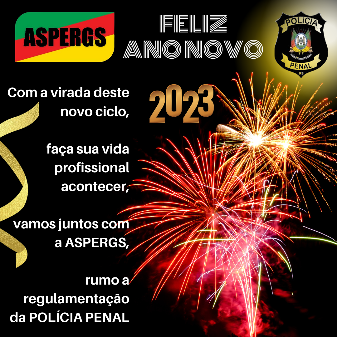 MENSAGEM ANO NOVO - 2023 - Aspergs - NOTICIAS