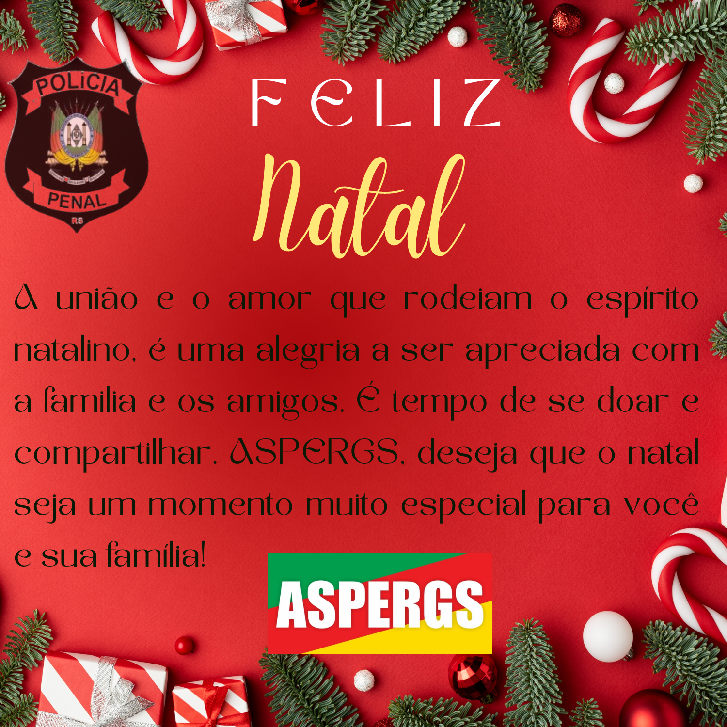 MENSAGEM NATALINA - Aspergs - NOTICIAS